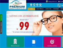Tablet Screenshot of opticaspremium.com